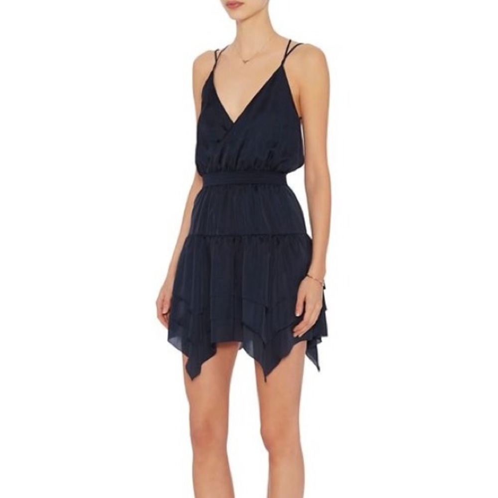 NWT INTERMIX Designers Remix Blue Ula Frill Dress